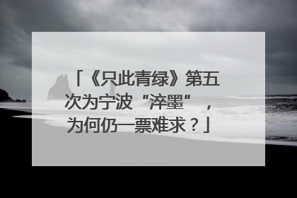 《只此青绿》第五次为宁波“淬墨”，为何仍一票难求？