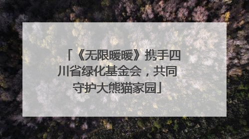 《无限暖暖》携手四川省绿化基金会，共同守护大熊猫家园