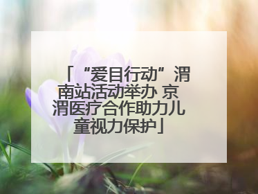 “爱目行动”渭南站活动举办 京渭医疗合作助力儿童视力保护