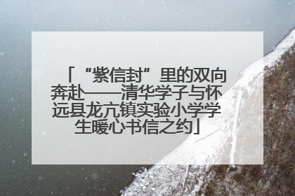 “紫信封”里的双向奔赴——清华学子与怀远县龙亢镇实验小学学生暖心书信之约