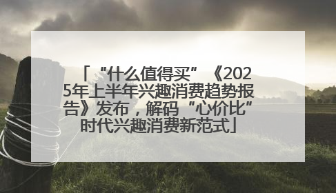 “什么值得买”《2025年上半年兴趣消费趋势报告》发布，解码“心价比”时代兴趣消费新范式