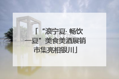 “浪宁夏· 畅饮一夏”美食美酒展销市集亮相银川