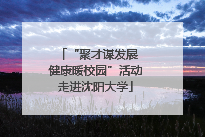 “聚才谋发展 健康暖校园”活动走进沈阳大学
