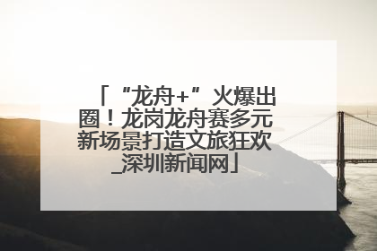 “龙舟+”火爆出圈！龙岗龙舟赛多元新场景打造文旅狂欢_深圳新闻网