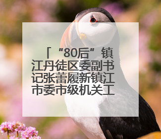 “80后”镇江丹徒区委副书记张蕾履新镇江市委市级机关工委书记