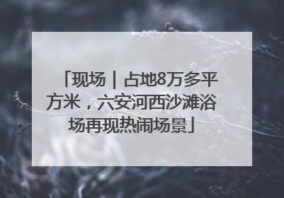 现场｜占地8万多平方米，六安河西沙滩浴场再现热闹场景