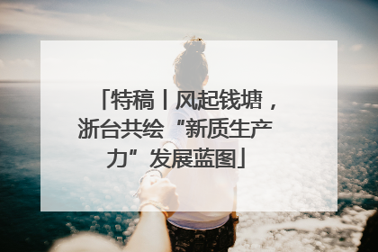 特稿丨风起钱塘，浙台共绘“新质生产力”发展蓝图