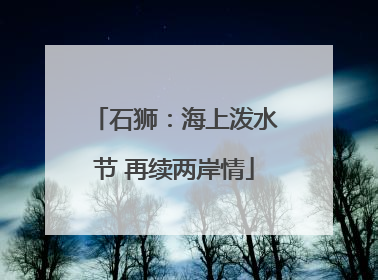 石狮：海上泼水节 再续两岸情