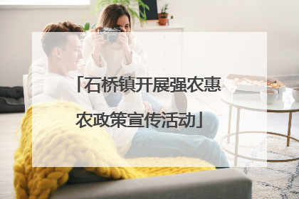 石桥镇开展强农惠农政策宣传活动