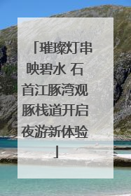 璀璨灯串映碧水 石首江豚湾观豚栈道开启夜游新体验