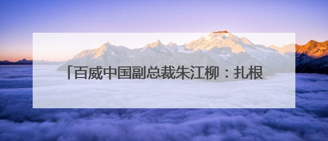 百威中国副总裁朱江柳：扎根四川 持续满足西部地区消费者的美好生活需求丨西望四川
