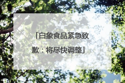 白象食品紧急致歉：将尽快调整