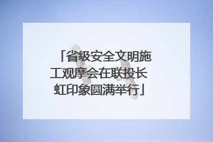 省级安全文明施工观摩会在联投长虹印象圆满举行