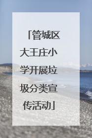 管城区大王庄小学开展垃圾分类宣传活动