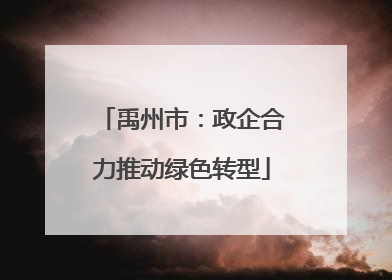 禹州市：政企合力推动绿色转型