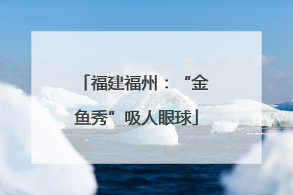 福建福州：“金鱼秀”吸人眼球