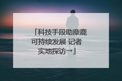 科技手段助麋鹿可持续发展 记者实地探访→