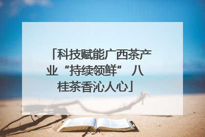 科技赋能广西茶产业“持续领鲜” 八桂茶香沁人心