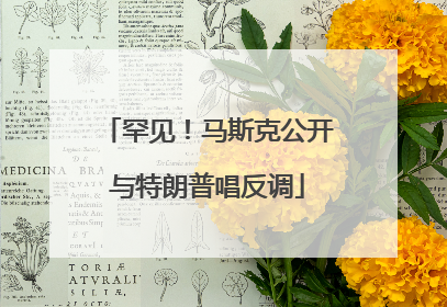 罕见！马斯克公开与特朗普唱反调