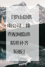 罗山县供电公司：排查配网隐患 精准补齐短板
