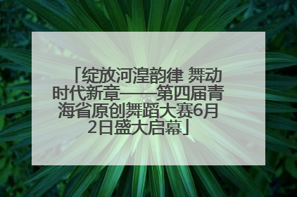 绽放河湟韵律 舞动时代新章——第四届青海省原创舞蹈大赛6月2日盛大启幕