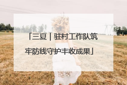 三夏｜驻村工作队筑牢防线守护丰收成果