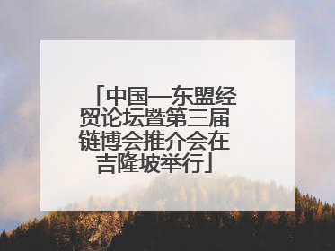 中国—东盟经贸论坛暨第三届链博会推介会在吉隆坡举行