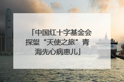 中国红十字基金会探望“天使之旅”青海先心病患儿