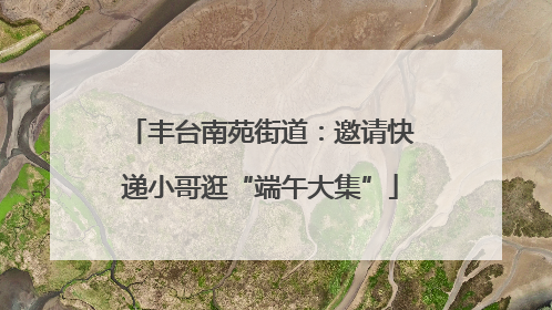 丰台南苑街道：邀请快递小哥逛“端午大集”