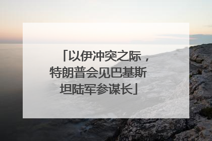 以伊冲突之际，特朗普会见巴基斯坦陆军参谋长