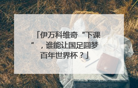 伊万科维奇“下课”，谁能让国足圆梦百年世界杯？