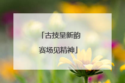 古技呈新韵 赛场见精神