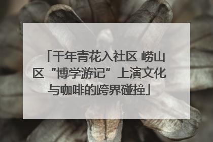 千年青花入社区 崂山区“博学游记”上演文化与咖啡的跨界碰撞