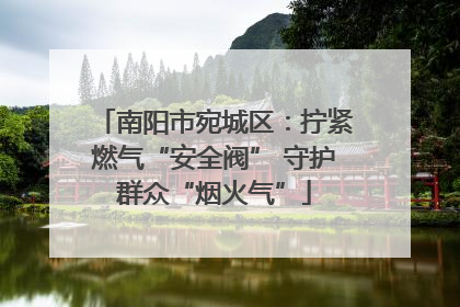 南阳市宛城区：拧紧燃气“安全阀” 守护群众“烟火气”