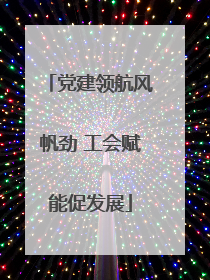 党建领航风帆劲 工会赋能促发展