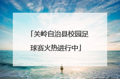关岭自治县校园足球赛火热进行中