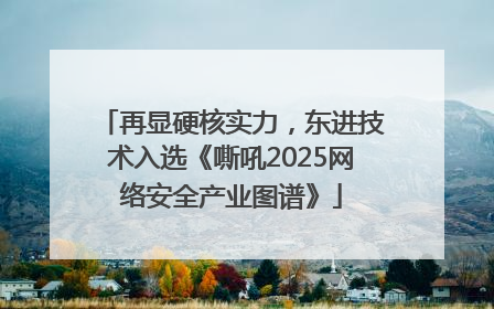 再显硬核实力，东进技术入选《嘶吼2025网络安全产业图谱》