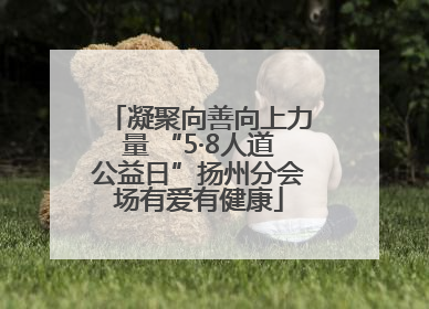 凝聚向善向上力量 “5·8人道公益日”扬州分会场有爱有健康