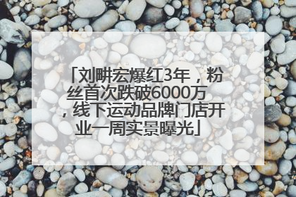 刘畊宏爆红3年，粉丝首次跌破6000万，线下运动品牌门店开业一周实景曝光