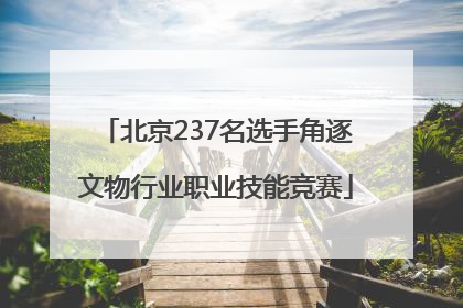 北京237名选手角逐文物行业职业技能竞赛