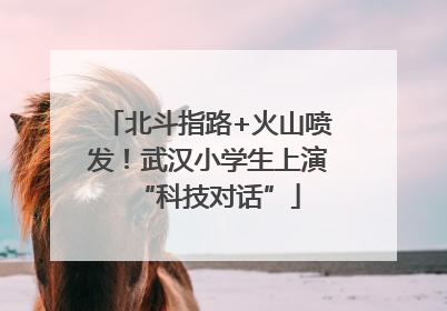 北斗指路+火山喷发！武汉小学生上演“科技对话”