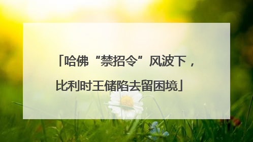 哈佛“禁招令”风波下，比利时王储陷去留困境