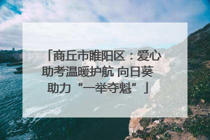商丘市睢阳区：爱心助考温暖护航 向日葵助力“一举夺魁”