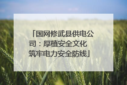 国网修武县供电公司：厚植安全文化 筑牢电力安全防线