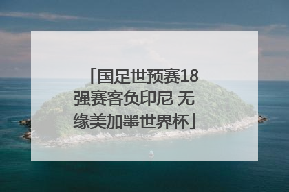 国足世预赛18强赛客负印尼 无缘美加墨世界杯