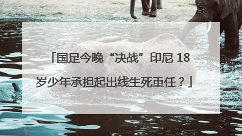 国足今晚“决战”印尼 18岁少年承担起出线生死重任?