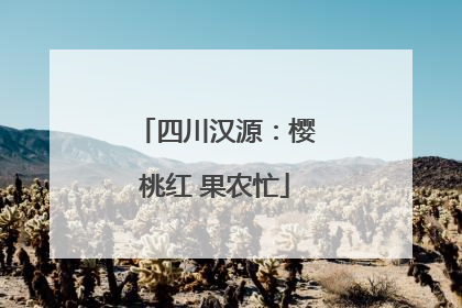 四川汉源：樱桃红 果农忙