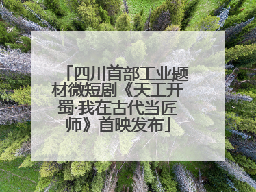 四川首部工业题材微短剧《天工开蜀·我在古代当匠师》首映发布