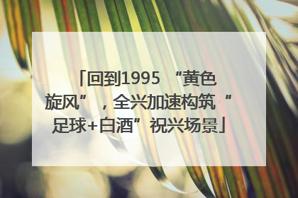 回到1995 “黄色旋风”，全兴加速构筑“足球+白酒”祝兴场景
