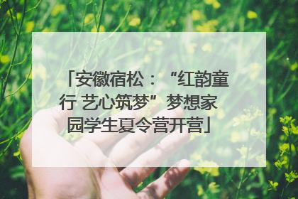 安徽宿松：“红韵童行 艺心筑梦”梦想家园学生夏令营开营